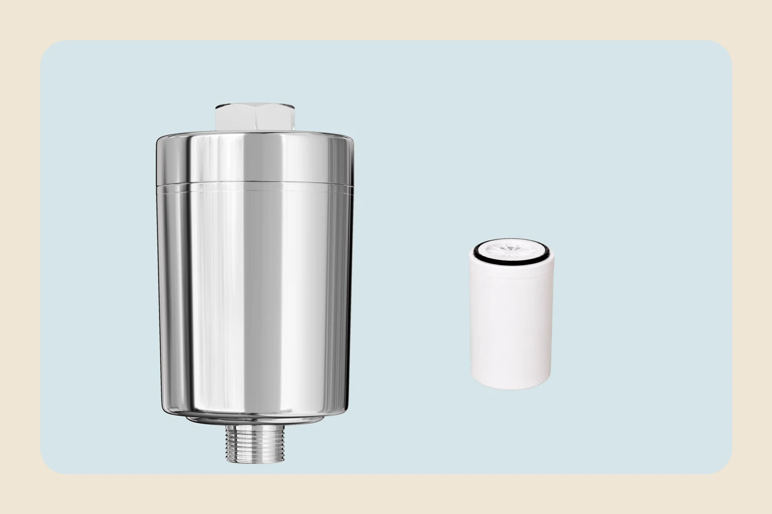 Filtre WFSH-S et cartouche FCWFSH-S fidèles aux produits réels sur fond clair